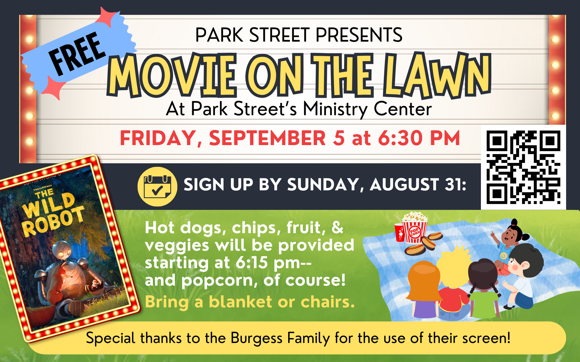 Outdoor Family Movie Night