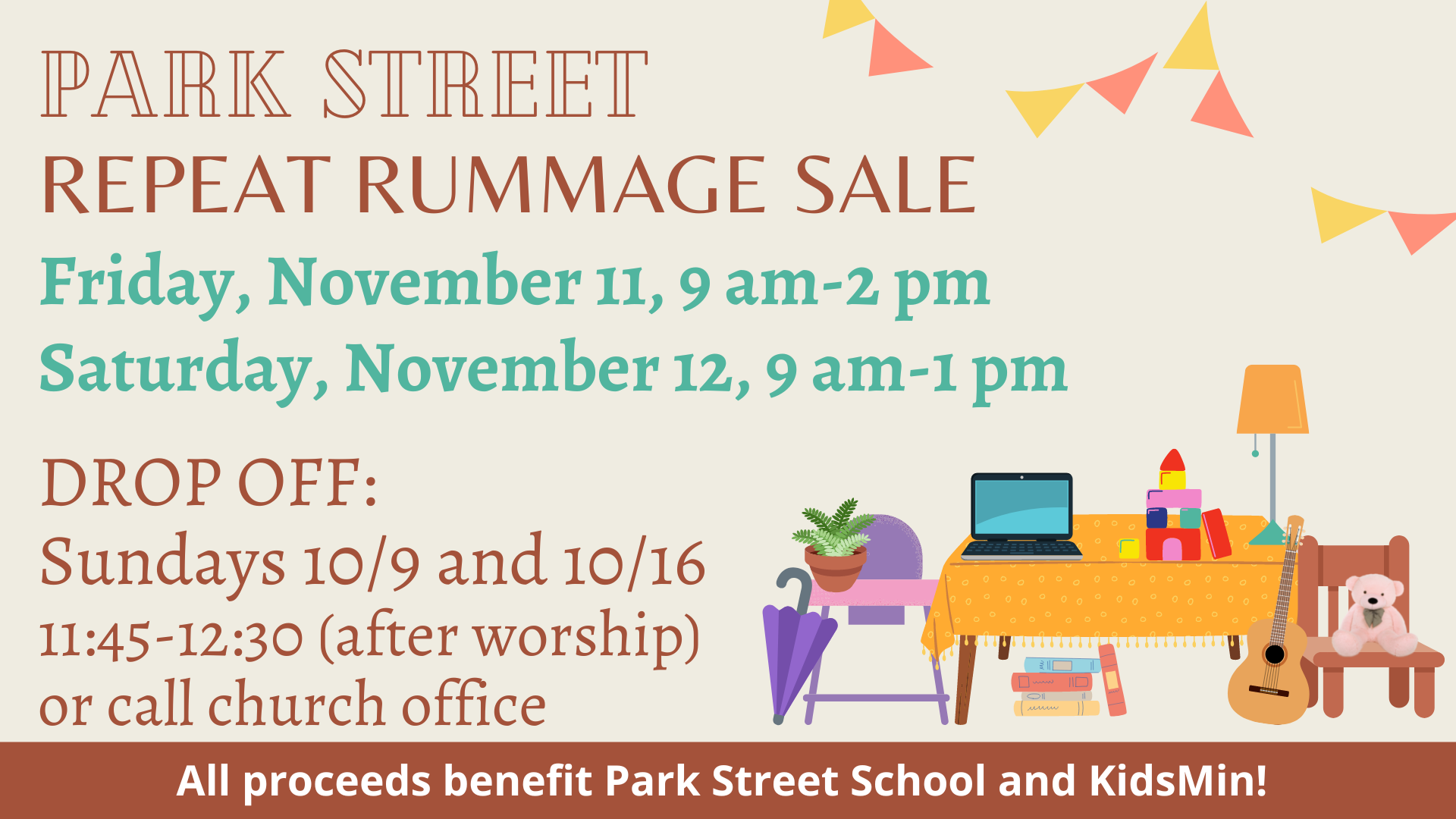 Drop Off for Rummage Sale